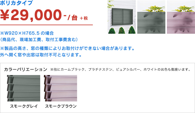 ポリカタイプ ¥29,000-
